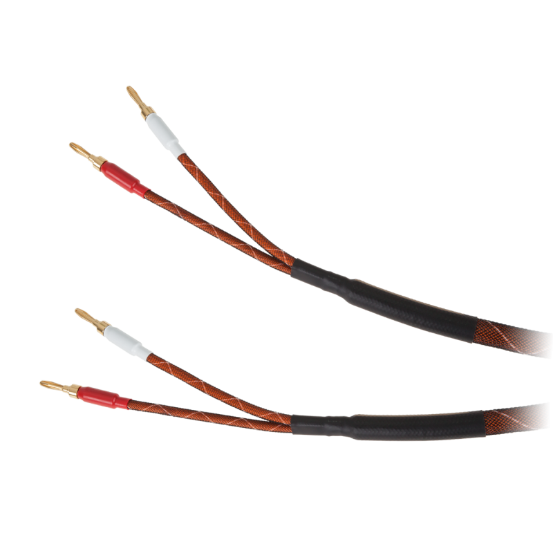 Högtalarkabel 3,0m Kruger&Matz (banankontakter)