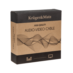 Högtalarkabel 3,0m Kruger&Matz (banankontakter)