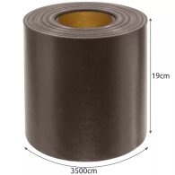 Stängselband 19cmx35m 630g/m2 brun 23707