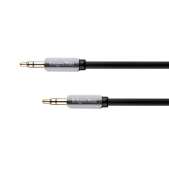 Kabel stereo jack 3,5 mm hane - hane 1,5 m Kruger&Matz fjäderkabel