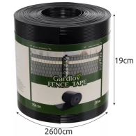 Stängselband 19cmx26m 700g/m2 antracit 23909