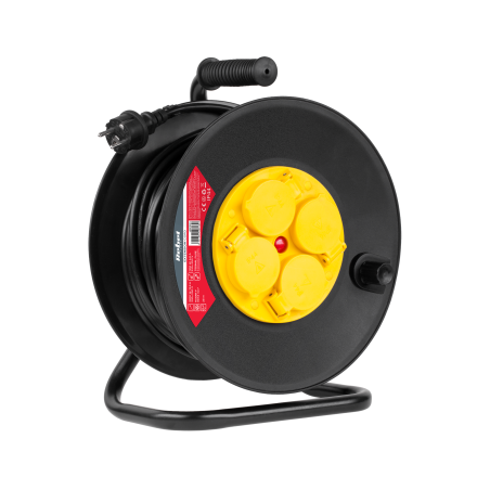 Förlängningssladd Rebel med 4 uttag, 25m, IP44