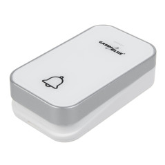 Trådlös batterilös kinetisk dörrklocka GreenBlue, 38 melodier, vit, räckvidd upp till 200m, IP44, GB157 W. | HandlaSmidigt.se