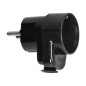 Stickkontakt Uni-Schuko med uttag 2P+Z Schuko 16A, svart
