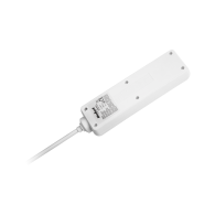 Przedłużacz biały Rebel z przełącznikiem 3 gniazda - 5m (1,5mm)