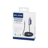 74-174- Sändare blå bluetooth mini + aux-kabel