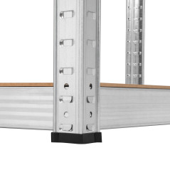 Metallhylla för förvaring 180x90x40 silver Rebel