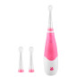 Sonic-tandborste för barn från SEAGO, rosa färg, 1xAAA 1,5V (batteri ingår ej), 4 borsthuvuden, SG-902 Pink.