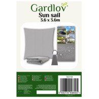 Solsegel 3,6x3,6m Gardlov 23164