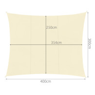 Solsegel 4x3m - beige Gardlov 23144