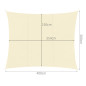 Solsegel 4x3m - beige Gardlov 23144