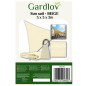 Segel solskydd 3x3x3 beige Gardlov 23146