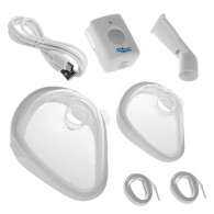 Bärbar/trådlös nebulisator inhalator Promedix, komplett set med masker, PR-840