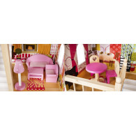 Domek drewniany dla lalek - willa D11252