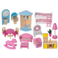 Domek drewniany dla lalek - willa D11252