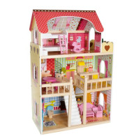 Domek drewniany dla lalek - willa D11252