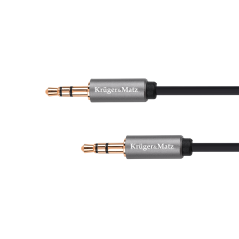 Kabel jack 3,5 mm stereokontakt - 3,5 mm stereokontakt 1,8 m Kruger&Matz Basic