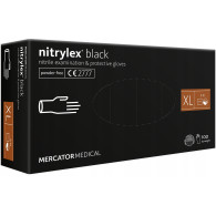 Svart nitrilhandskar Mercator Nitrylex Basic storlek XL 100 st.