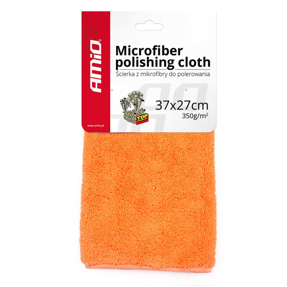 Mikrofiberduk för polering av bil 37x27 cm 350g/m2 amio-01047