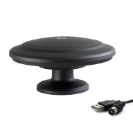 Mistral mi-ant04 superkänslig rundstrålande aktiv bilantenn för TV DVB-T med ultrastark magnet och sidomontering.