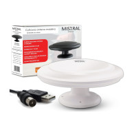 Mistral mi-ant04 superkänslig rundstrålande aktiv bilantenn för TV DVB-T med ultrastark magnet och sidomontering.