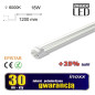 LED-ljus 120cm 18w t8 6000k g13 kall genomskinlig enkelriktad