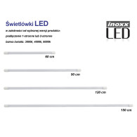 LED-ljusrör neutral 1500mm G13 enkelsidigt matad med en effekt på 24W 2200 lumen 3000K