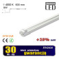 LED-lampa 60 cm 9 W T8 4000 K G13 neutral transparent enkelriktad