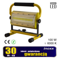 Strålkastare bärbar led 100w 6000k batteri/ 230v