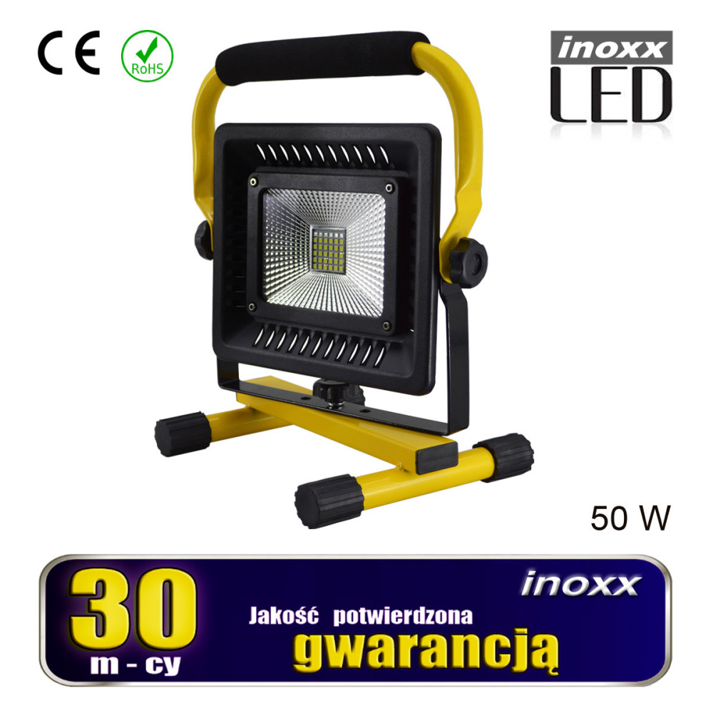 Strålkastare med LED-belysning 50W x2 + teleskopstativ 160cm