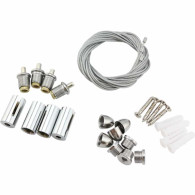 Ett set med stållinor för att hänga LED-paneler 60x60 120x30.