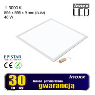 Panel led 60x60 48w taklampa takmonterad takpanel 3000k varm