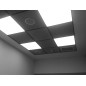 Panel led 60x60 60w taklampa taket 3000k varm