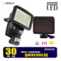 Solcellslampa med LED-strålkastare med 120 SMD-dioder med rörelse- och skymningssensor.
