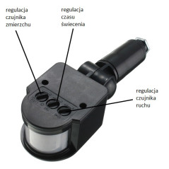 Solcellslampa med LED-strålkastare med 120 SMD-dioder med rörelse- och skymningssensor.