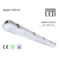 Industriellt vattentätt armatur IP65 LED 2x120cm T8 G13 dubbelmatad