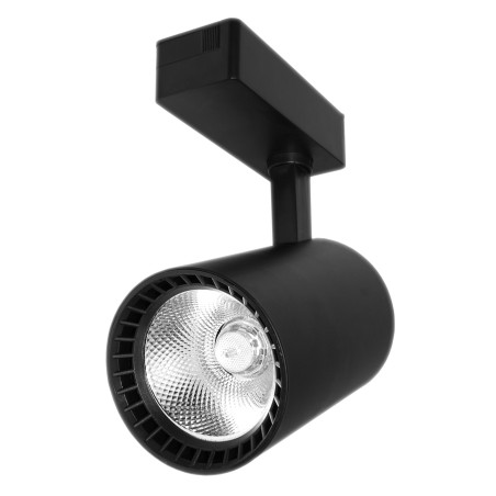 Lampa butik LED-spårstrålkastare enfas svart 30W 2250 lm kallt ljus 6000K
