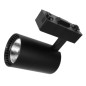 Lampa butik LED-spårstrålkastare enfas svart 30W 2250 lm kallt ljus 6000K