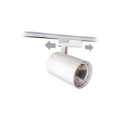 Lampa butik LED-spårstrålkastare enfas vit 30W 2250 lm neutralvitt ljus 4000K