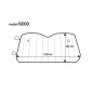 Skydd för vindrutan 150x80cm solskydd anti-sno amio-01533
