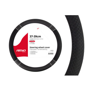 Skyddsfodral för bilratt med en diameter på 37-39 cm, modell SWC-20-M, artikelnummer AMIO-01697.