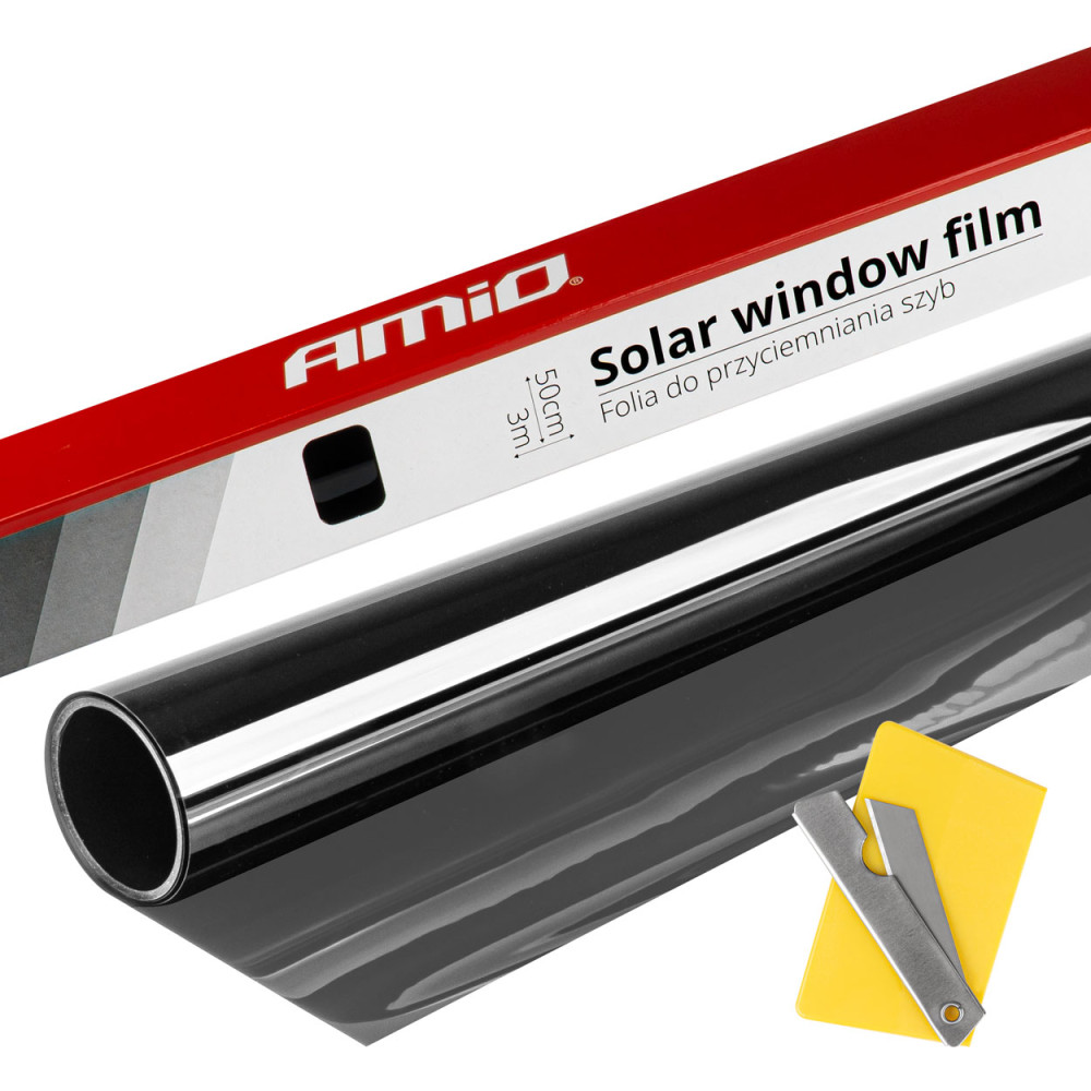 Film för tonade rutor svart 0,5x3m 30% amio-01651 Film för tonade rutor svart 0,5x3m 30% amio-01651