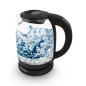 EKK027 Esperanza glasvattenkokare med LED och termometer Loire 1,7 l