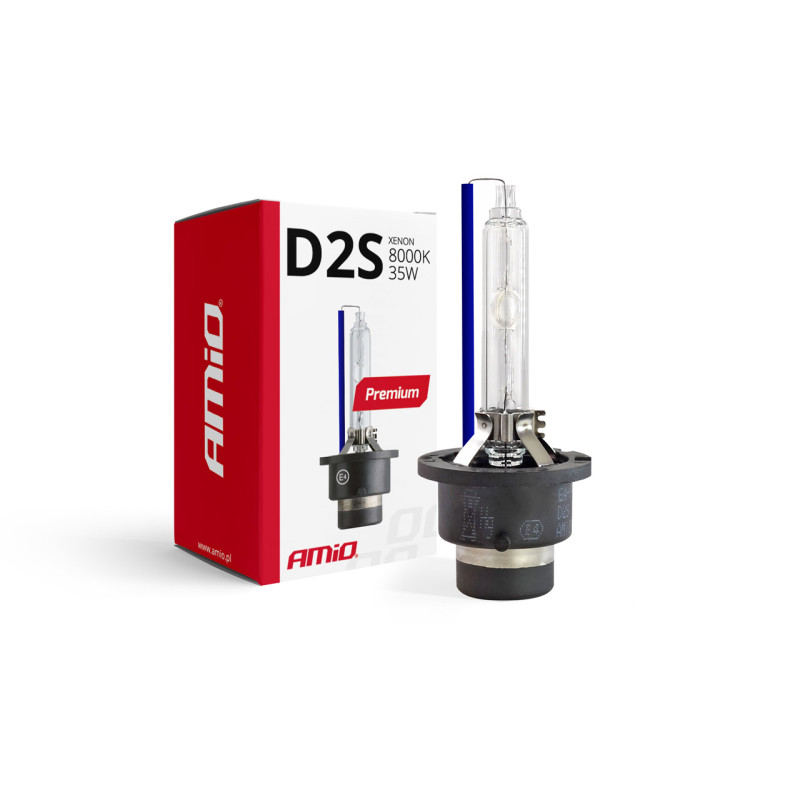 Xenonlampa xenon D2S 8000K glödlampa Amio Premium Amio-01977