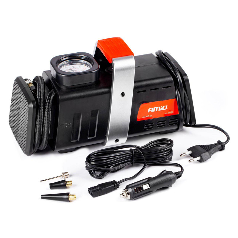 Kompressor för bilpump 12v 230v acomp-02 amio-01134