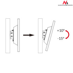 Fäste för TV eller monitor Maclean, max vesa 200x200, 23-42 tum, 20 kg, svart, MC-597