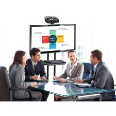 Ställ Maclean TV-vagn, professionell, för TV, på hjul, max. VESA 600x400, max. 55 kg, MC-661