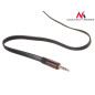 Kabel Maclean, Jack 3,5 mm, Platt, Metallkontakt, 2 m, Svart, MCTV-695 B