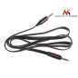 Kabel Maclean, Jack 3,5 mm, Platt, Metallkontakt, 2 m, Svart, MCTV-695 B