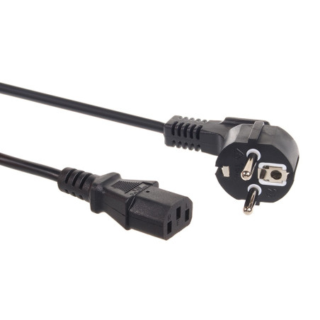 Strömkabel Maclean, 3-pin, IEC C13, EU-kontakt, 1,5m, MCTV-691